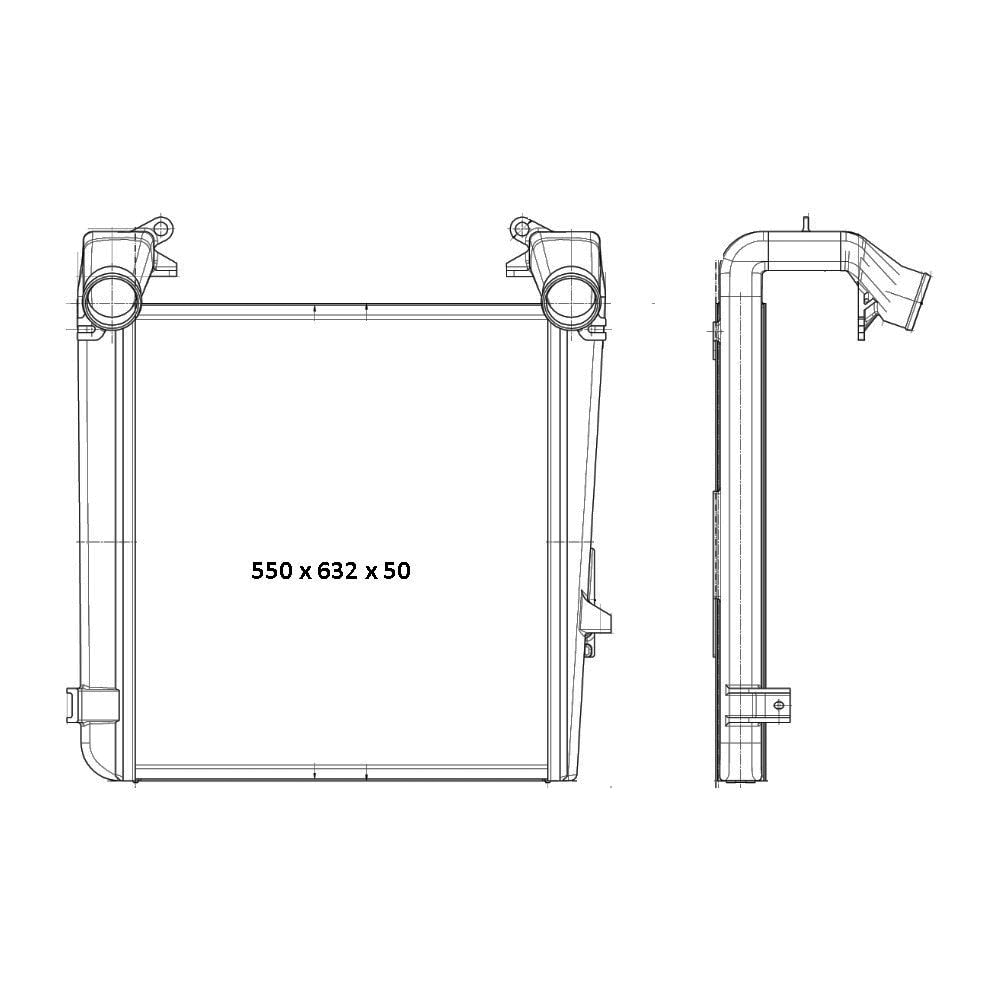 INTERCOOLER VW VOLKSWAGEN CONSTELLATION 19-320 / 19-370 / TRACTOR - BEHR HELLA INTERCOOLER VW VOLKSWAGEN CONSTELLATION 19-320 / 19-370 / TRACTOR - BEHR HELLA