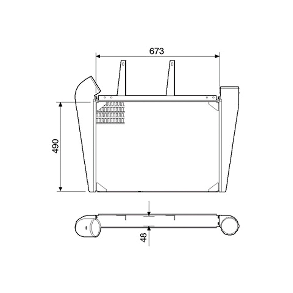 INTERCOOLER VW VOLKSWAGEN PROTEUS 17240 MWM 610 TCA / MERCEDES OH1621 PLATAFORMA - VISCONDE/MODINE INTERCOOLER VW VOLKSWAGEN PROTEUS 17240 MWM 610 TCA / MERCEDES OH1621 PLATAFORMA - VISCONDE/MODINE