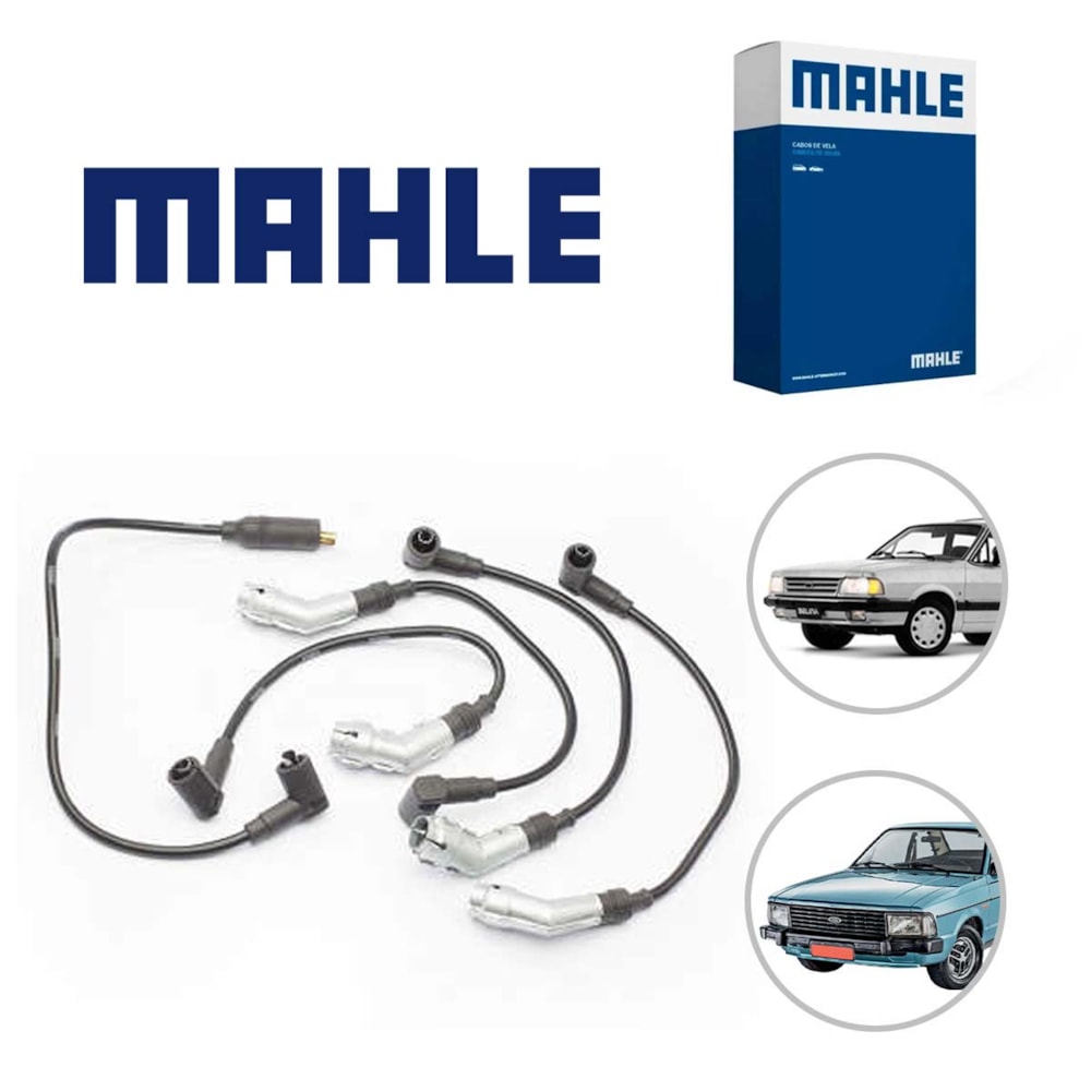 JOGO CABO VELA FORD BELINA TODOS MOPARALOS / CORCEL 1.6 1979 A 1986 / PARAL REY 1.6 1981 A 1989 - MAHLE JOGO CABO VELA FORD BELINA TODOS MOPARALOS / CORCEL 1.6 1979 A 1986 / PARAL REY 1.6 1981 A 1989 - MAHLE
