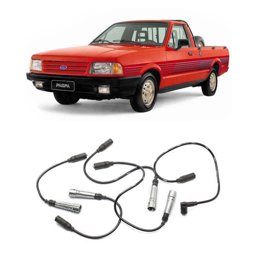 JOGO CABO VELA FORD PAMPA 1.8 8V 1993 EM DIANTE - MAHLE JOGO CABO VELA FORD PAMPA 1.8 8V 1993 EM DIANTE - MAHLE