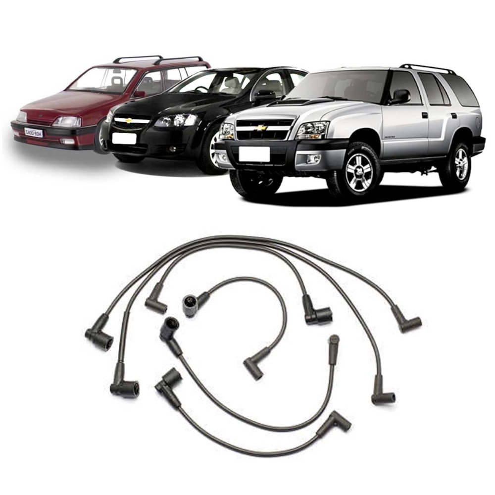 JOGO CABO VELA GM CHEVROLET SUPREMA 4.1 1994 A 1997 / OMEGA 4.1 1994 A 2003 / GRAND BLAZER 4.1 1999 A 2004 - MAHLE JOGO CABO VELA GM CHEVROLET SUPREMA 4.1 1994 A 1997 / OMEGA 4.1 1994 A 2003 / GRAND BLAZER 4.1 1999 A 2004 - MAHLE