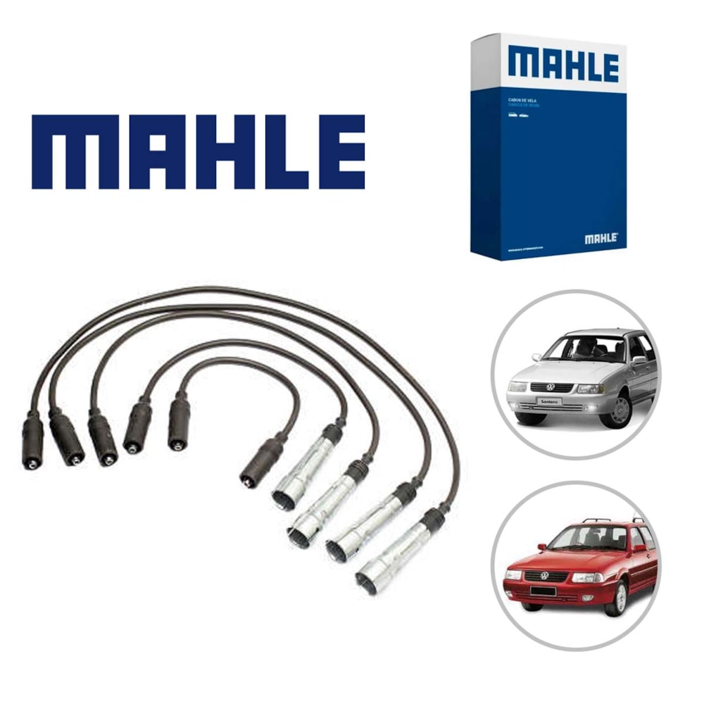 JOGO CABO VELA VW VOLKSWAGEN SANTANA 1.8 / QUANTUM 2.0 / 1997 EM DIANTE - MAHLE JOGO CABO VELA VW VOLKSWAGEN SANTANA 1.8 / QUANTUM 2.0 / 1997 EM DIANTE - MAHLE