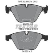 JOGO PASTILHA FREIO DIANTEIRA BMW E-90 2007 A 2011 - TEXTAR JOGO PASTILHA FREIO DIANTEIRA BMW E-90 2007 A 2011 - TEXTAR