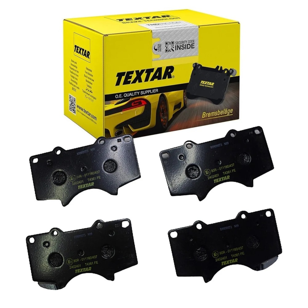 JOGO PASTILHA FREIO DIANTEIRA TOYOTA LAND CRUISER PRADO 2006 A 2010 - TEXTAR JOGO PASTILHA FREIO DIANTEIRA TOYOTA LAND CRUISER PRADO 2006 A 2010 - TEXTAR