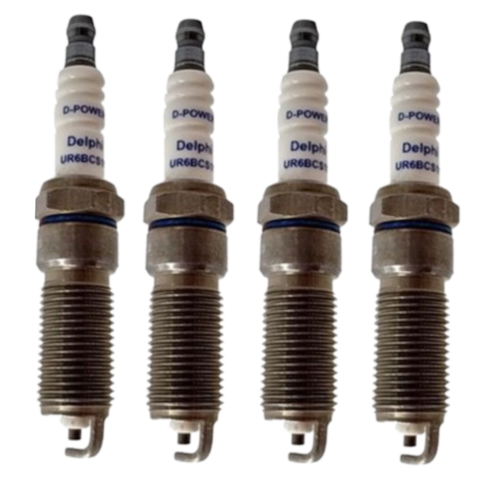 JOGO VELA IGNICAO D-POWER FIAT TIPO 1.6 / UNO 1.4 TURBO / FORD BELINA / CORCEL / DEL REY / ESCORT / PAMPA / ANTERIOR 199 - DELPHI
