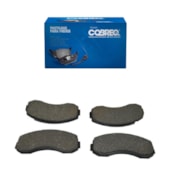 KIT 4 PASTILHA FREIO DIANTEIRO ASIA MOTORS TOPIC FULL / TOPIC STD / TOPIC VAN 1993 A 1999 / KIA BESTA BONGO 1999 A 2007 - COBREQ