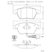 KIT 4 PASTILHA FREIO DIANTEIRO AUDI A1 1.0 TFSI 03/15/ A1 1.4 TDI 11/14/ A1 1.8 TFSI 02/15/ A1 2.0 TFSI QUATTRO 03/12/ - COBREQ