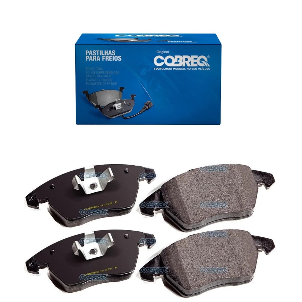 KIT 4 PASTILHA FREIO DIANTEIRO AUDI A1 1.0 TFSI 03/15/ A1 1.4 TDI 11/14/ A1 1.8 TFSI 02/15/ A1 2.0 TFSI QUATTRO 03/12/ - COBREQ