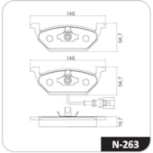 KIT 4 PASTILHA FREIO DIANTEIRO AUDI A3 1.6/1.8 2004 A 2007 A3 1.6 FSI 2003 A3 1.6 FSI 03/09 A3 1.6 FSI SPORTBACK 09/10 - COBREQ