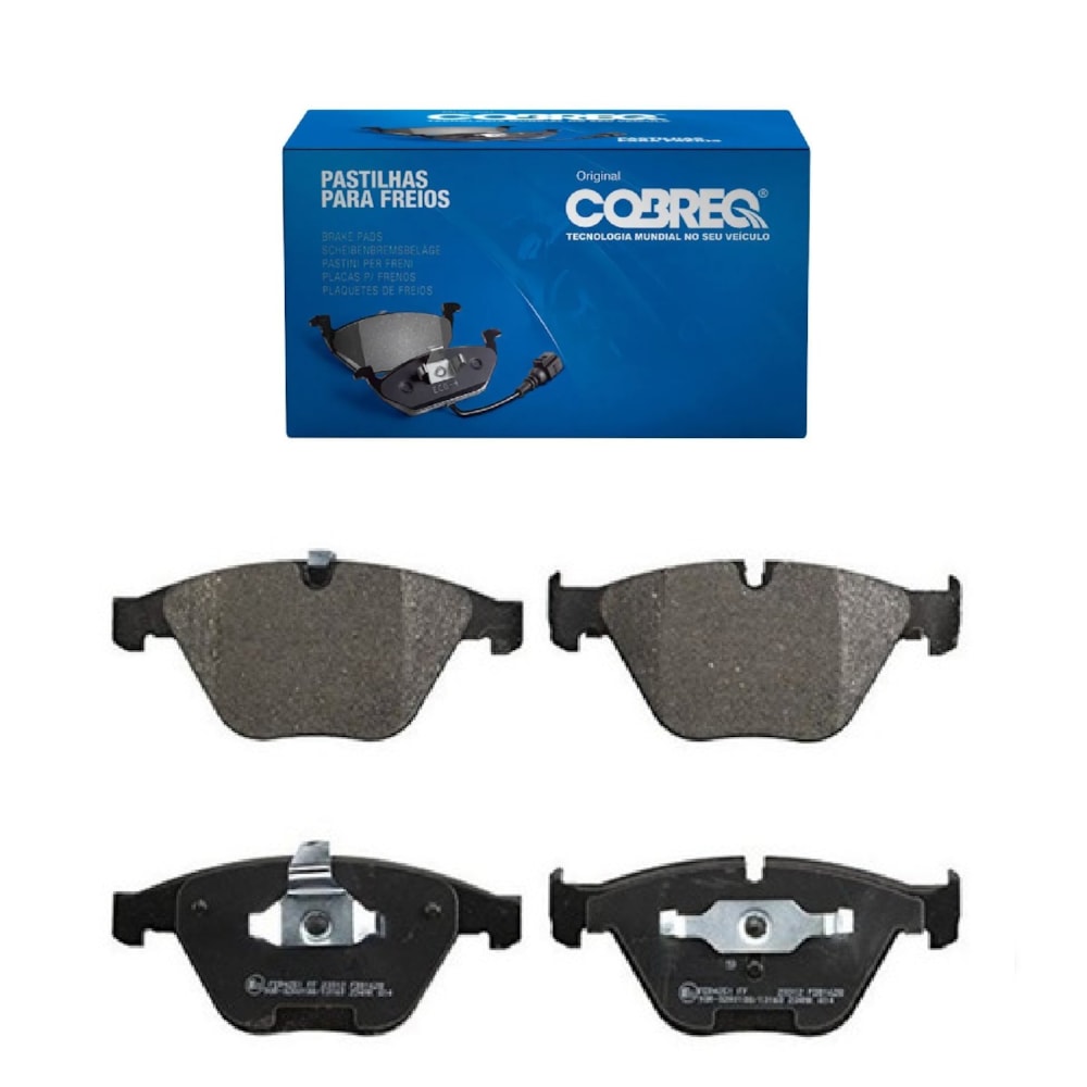 KIT 4 PASTILHA FREIO DIANTEIRO BMW 325IA 2.5 COUPE / 328I GP 2.0 / GP SPORT / GT M SPORT / 2005 / X1 SDRIVE 18I 2.0 2009 - COBREQ KIT 4 PASTILHA FREIO DIANTEIRO BMW 325IA 2.5 COUPE / 328I GP 2.0 / GP SPORT / GT M SPORT / 2005 / X1 SDRIVE 18I 2.0 2009 - COBREQ