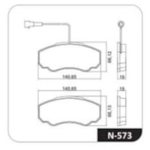 KIT 4 PASTILHA FREIO DIANTEIRO CITROEN JUMPER 2001 A 2004 / FIAT DUCATO 2001 A 2002 / PEUGEOT BOXER 290/330 2002 A 2004 - COBREQ