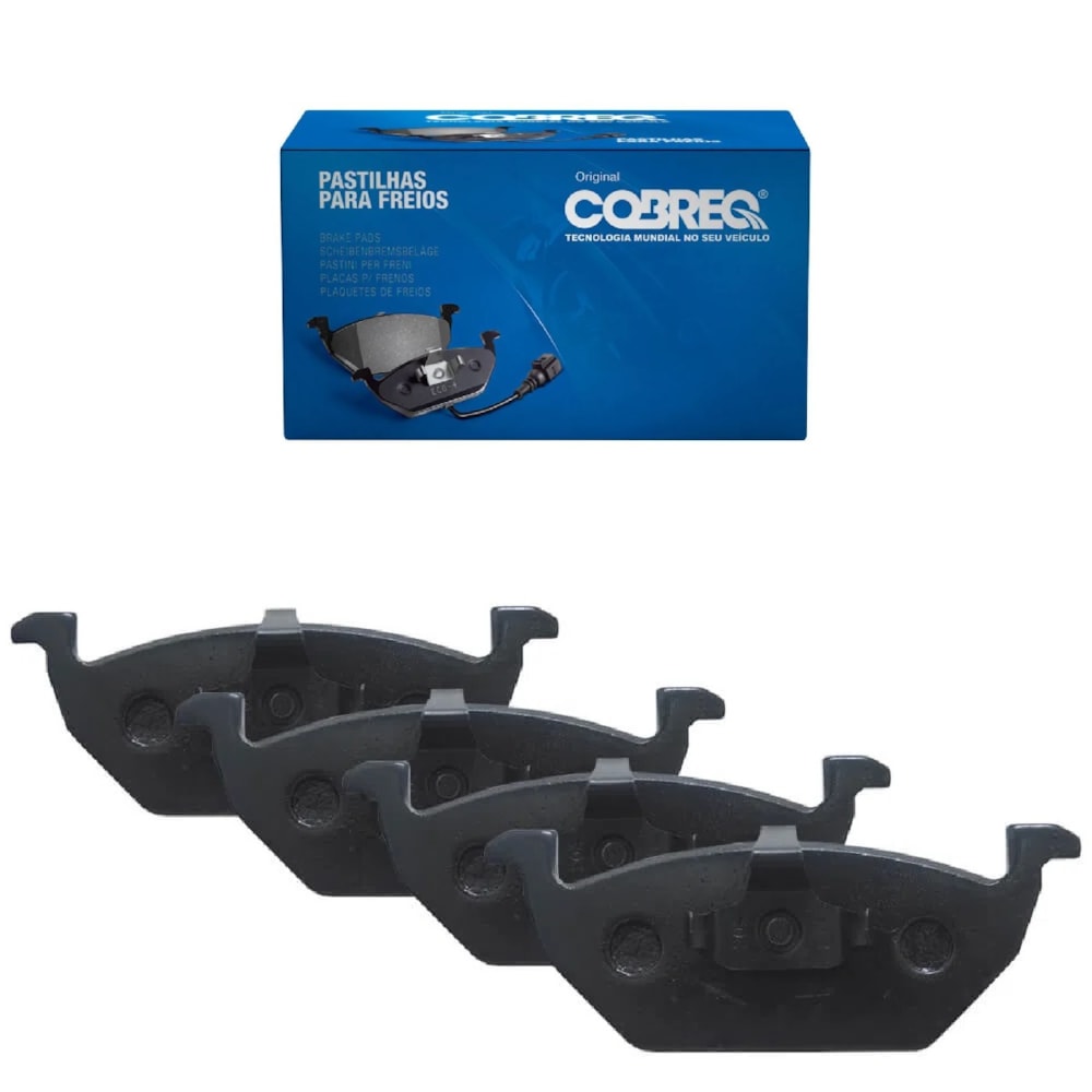 KIT 4 PASTILHA FREIO DIANTEIRO FORD ESCORT 1.8 16V 1996 A 2003 - COBREQ KIT 4 PASTILHA FREIO DIANTEIRO FORD ESCORT 1.8 16V 1996 A 2003 - COBREQ