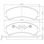 KIT 4 PASTILHA FREIO DIANTEIRO GM BLAZER 4X4 1997 / S10 4X4 1997 A 2005 - COBREQ