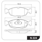 KIT 4 PASTILHA FREIO DIANTEIRO GM CHEVROLET CELTA 1994 A 2009 / PRISMA 2006 A 2009 / TIGRA 1994 A 1999 - COBREQ