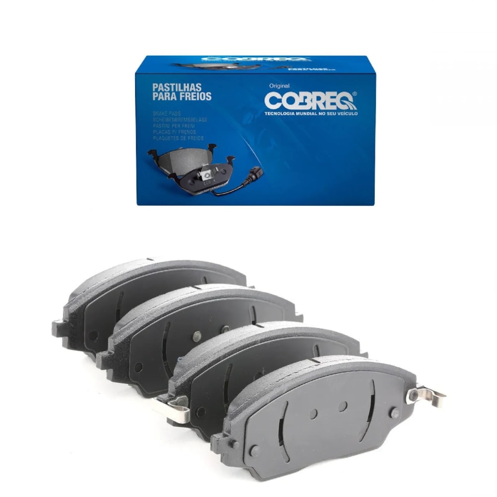 KIT 4 PASTILHA FREIO DIANTEIRO GM CHEVROLET GM COBALT 2016 / SONIC 2012 / SPIN 2012 A 2016 - COBREQ KIT 4 PASTILHA FREIO DIANTEIRO GM CHEVROLET GM COBALT 2016 / SONIC 2012 / SPIN 2012 A 2016 - COBREQ