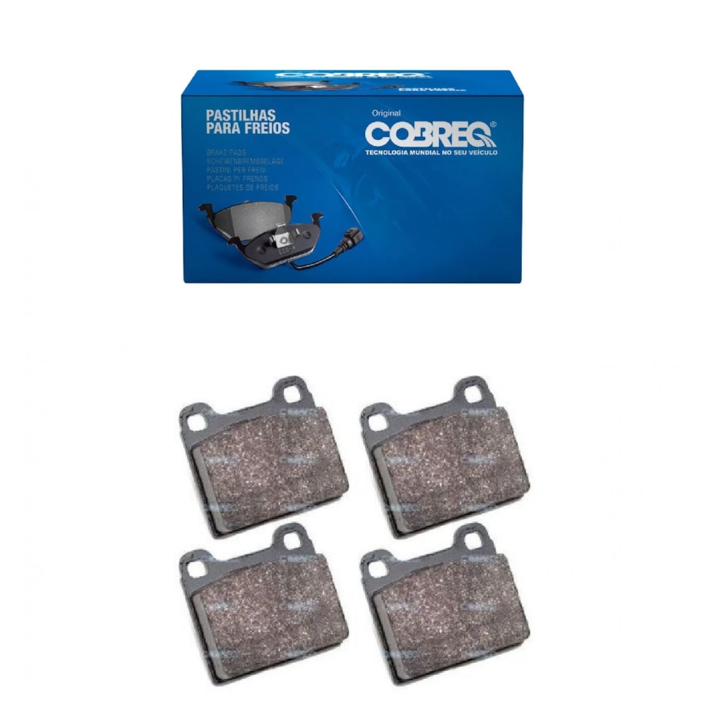 KIT 4 PASTILHA FREIO DIANTEIRO GOL 1.0 92/93/GOL 1.3 81/82 /GOL /VOYAGE /PARATI /1.6 83/93 /PASSAT 1.6 79/89 - COBREQ KIT 4 PASTILHA FREIO DIANTEIRO GOL 1.0 92/93/GOL 1.3 81/82 /GOL /VOYAGE /PARATI /1.6 83/93 /PASSAT 1.6 79/89 - COBREQ