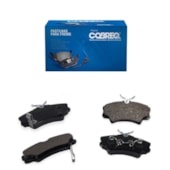 KIT 4 PASTILHA FREIO DIANTEIRO HONDA CIVIC 1.6 1999 A 2001 / CIVIC 1.7 2000 A 2006 / CIVIC 1.8 2006 A 2011 - COBREQ