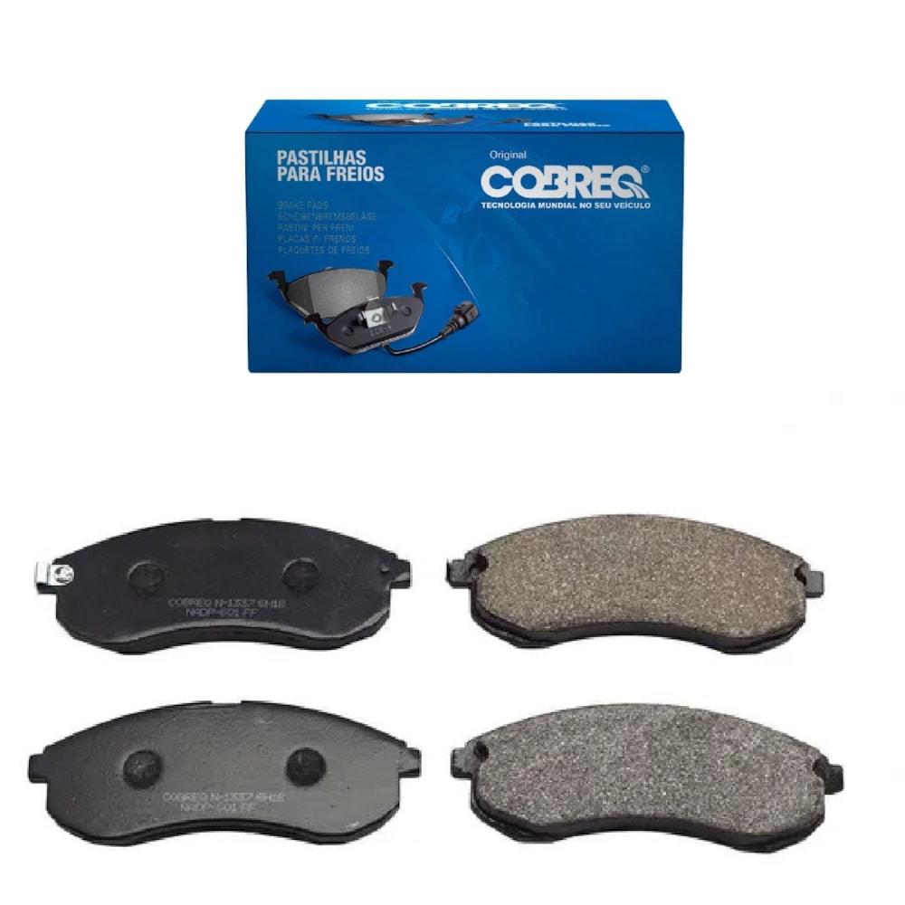 KIT 4 PASTILHA FREIO DIANTEIRO MITSUBISHI L200 2.5D HPE / L200 2.5D SPORT 2006 A 2007 - COBREQ