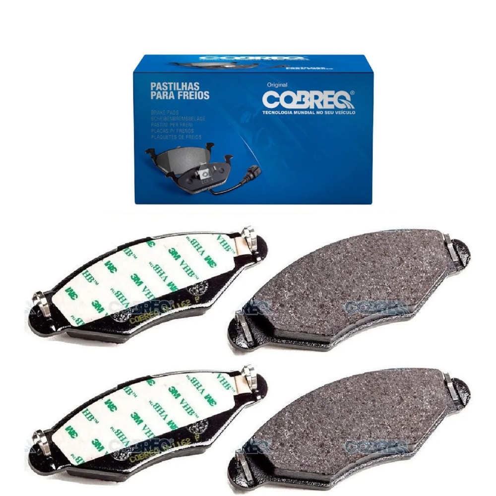 KIT 4 PASTILHA FREIO DIANTEIRO PEUGEOT 206 2001 A 2009 / 207 2008 A 2012 / HOGGAR 1.4/1.6 2010 - COBREQ KIT 4 PASTILHA FREIO DIANTEIRO PEUGEOT 206 2001 A 2009 / 207 2008 A 2012 / HOGGAR 1.4/1.6 2010 - COBREQ