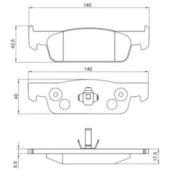 KIT 4 PASTILHA FREIO DIANTEIRO RENAULT LOGAN SANDERO AUTHENTIQUE DYNAMIQUE EXPRESSION 2014 SANDERO 1.6 16V STEPWAY 2020 - COBREQ