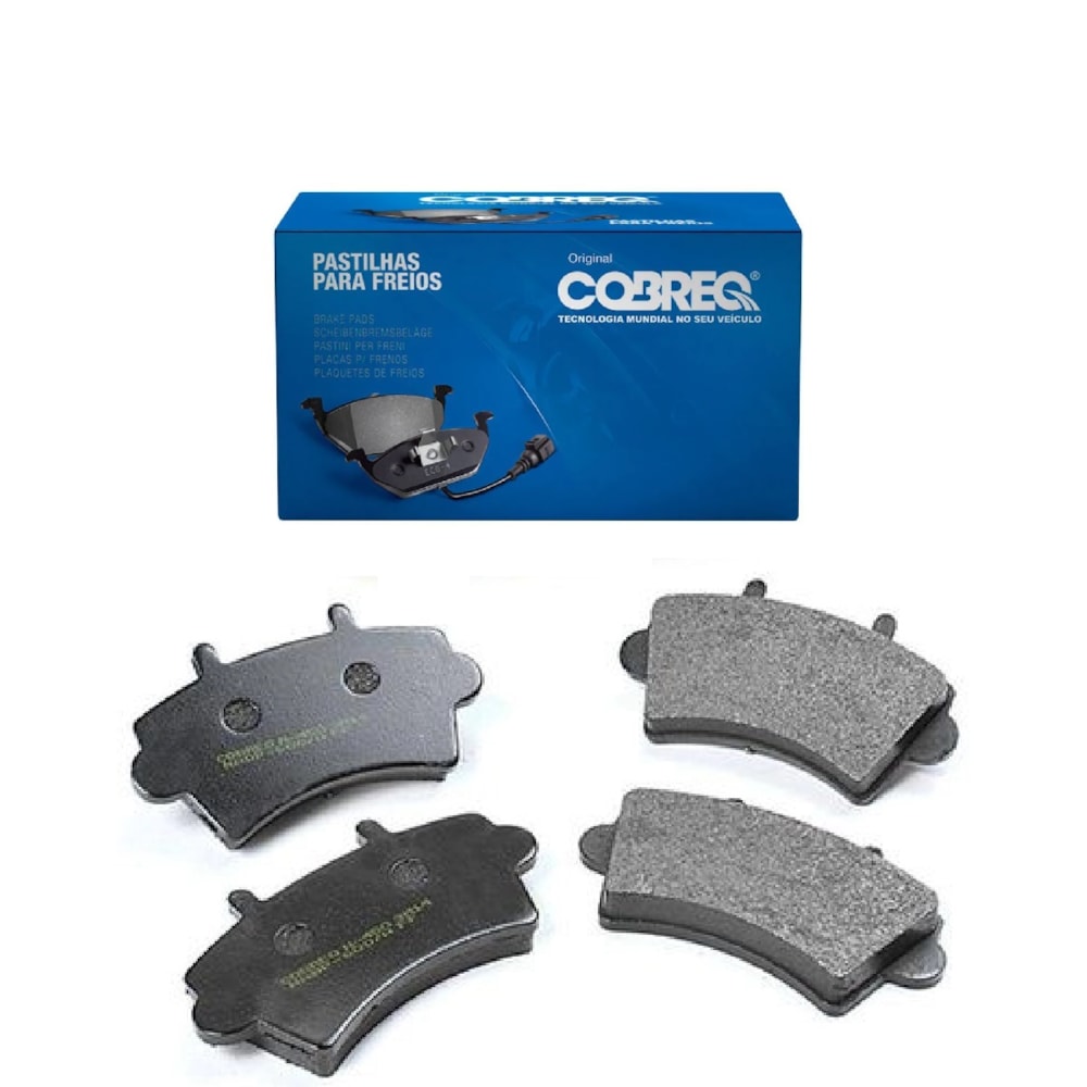KIT 4 PASTILHA FREIO DIANTEIRO RENAULT MASTER 1.9 / 2.5 / 2.8 / 2000 - COBREQ KIT 4 PASTILHA FREIO DIANTEIRO RENAULT MASTER 1.9 / 2.5 / 2.8 / 2000 - COBREQ