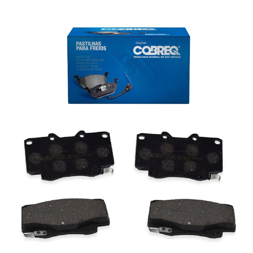 KIT 4 PASTILHA FREIO DIANTEIRO TOYOTA HILUX 4X2/4X4 / 2003 A 2009 - COBREQ KIT 4 PASTILHA FREIO DIANTEIRO TOYOTA HILUX 4X2/4X4 / 2003 A 2009 - COBREQ