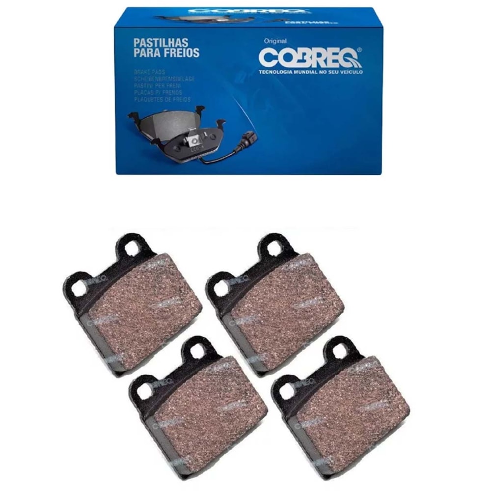 KIT 4 PASTILHA FREIO DIANTEIRO/TRASEIRO VW VOLKSWAGEN BRASILIA 73/82 / FUSCA 1600 83/96 / SEDAN 1300 84/97 / 1600 75/87 - COBREQ KIT 4 PASTILHA FREIO DIANTEIRO/TRASEIRO VW VOLKSWAGEN BRASILIA 73/82 / FUSCA 1600 83/96 / SEDAN 1300 84/97 / 1600 75/87 - COBREQ