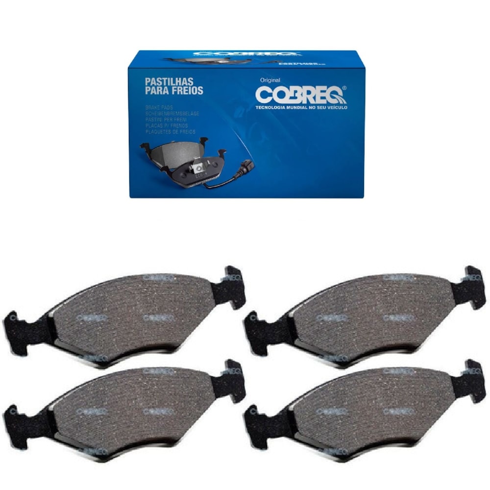 KIT 4 PASTILHA FREIO DIANTEIRO VW VOLKSWAGEN GOL 1.6/1.8 / GOL GERACAO IV 1.0 / PARATI / SAVEIRO / 2007 A 2009 - COBREQ KIT 4 PASTILHA FREIO DIANTEIRO VW VOLKSWAGEN GOL 1.6/1.8 / GOL GERACAO IV 1.0 / PARATI / SAVEIRO / 2007 A 2009 - COBREQ