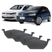 KIT 4 PASTILHA FREIO DIANTEIRO VW VOLKSWAGEN GOL G.VI 2013 / GOL G. VII 4P TRACK / GOL G. VII 4P TRENDLINE / 1.0 2017 - COBREQ