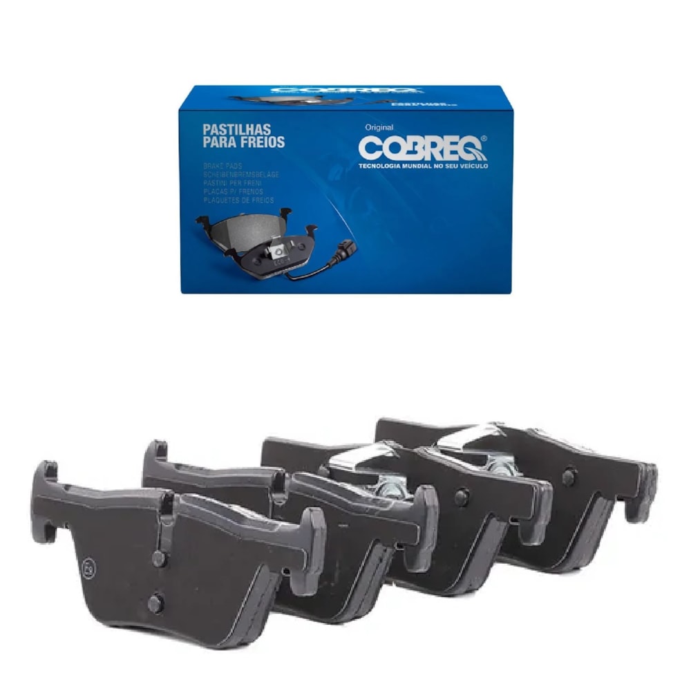 KIT 4 PASTILHA FREIO TRASEIRO BMW 116I 116D 118IA GP SPORT 118IA X3 3.0 XDRIVE 2010 218D 225D 228I 2014 - COBREQ KIT 4 PASTILHA FREIO TRASEIRO BMW 116I 116D 118IA GP SPORT 118IA X3 3.0 XDRIVE 2010 218D 225D 228I 2014 - COBREQ