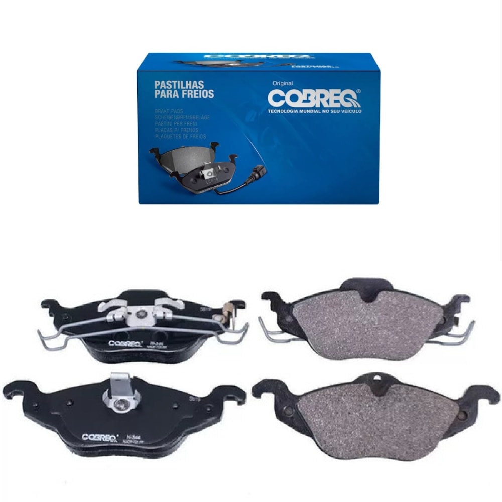 KIT 4 PASTILHA FREIO TRASEIRO/DIANTEIRO GM  CHEVROLET ASTRA 1998 A 2012 - COBREQ KIT 4 PASTILHA FREIO TRASEIRO/DIANTEIRO GM  CHEVROLET ASTRA 1998 A 2012 - COBREQ