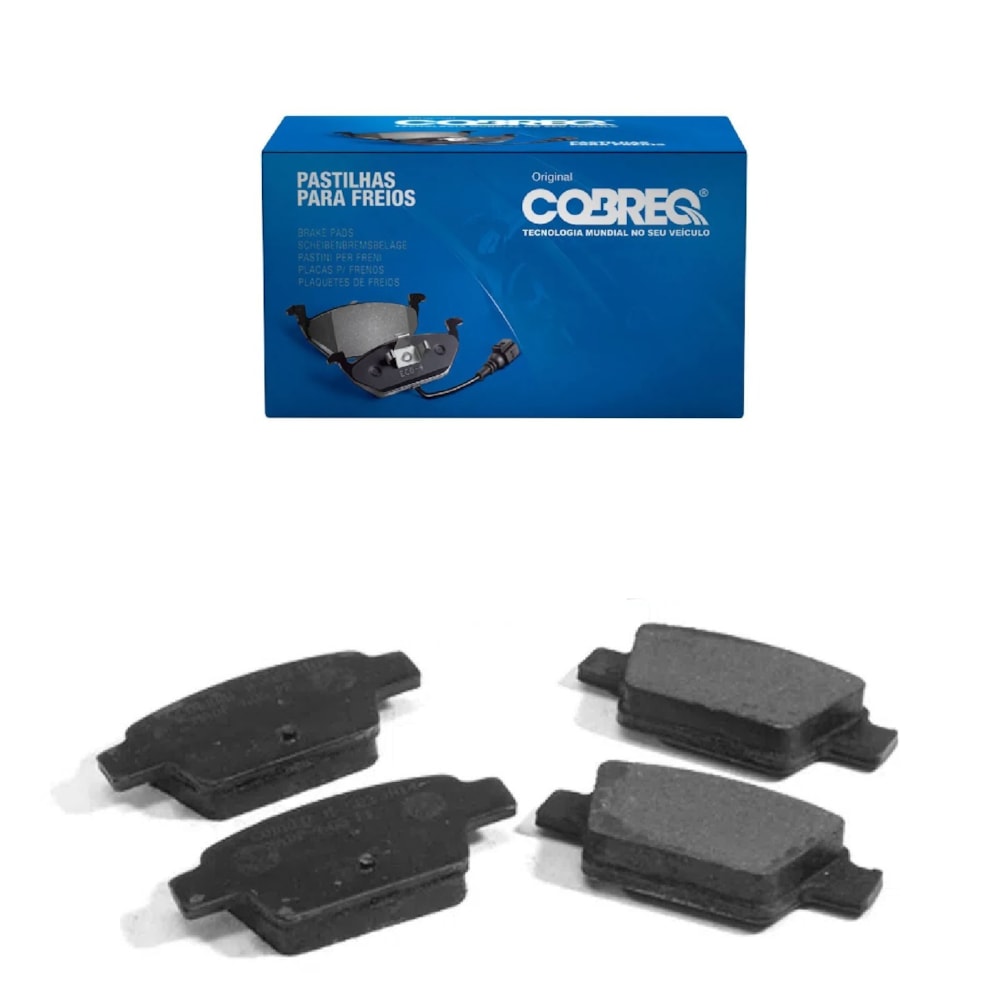 KIT 4 PASTILHA FREIO TRASEIRO FIAT BRAVO 1.4/1.8/SPORTING / 2001 /STILO 1.2 02/02 /STILO 1.4 01/04 /STILO 1.8/1.9 07/11 - COBREQ KIT 4 PASTILHA FREIO TRASEIRO FIAT BRAVO 1.4/1.8/SPORTING / 2001 /STILO 1.2 02/02 /STILO 1.4 01/04 /STILO 1.8/1.9 07/11 - COBREQ