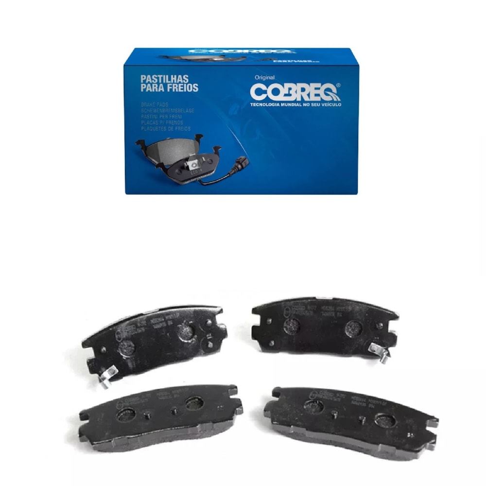 KIT 4 PASTILHA FREIO TRASEIRO GM CHEVROLET CAPTIVA 2006 / EQUINOX 2009 - COBREQ KIT 4 PASTILHA FREIO TRASEIRO GM CHEVROLET CAPTIVA 2006 / EQUINOX 2009 - COBREQ