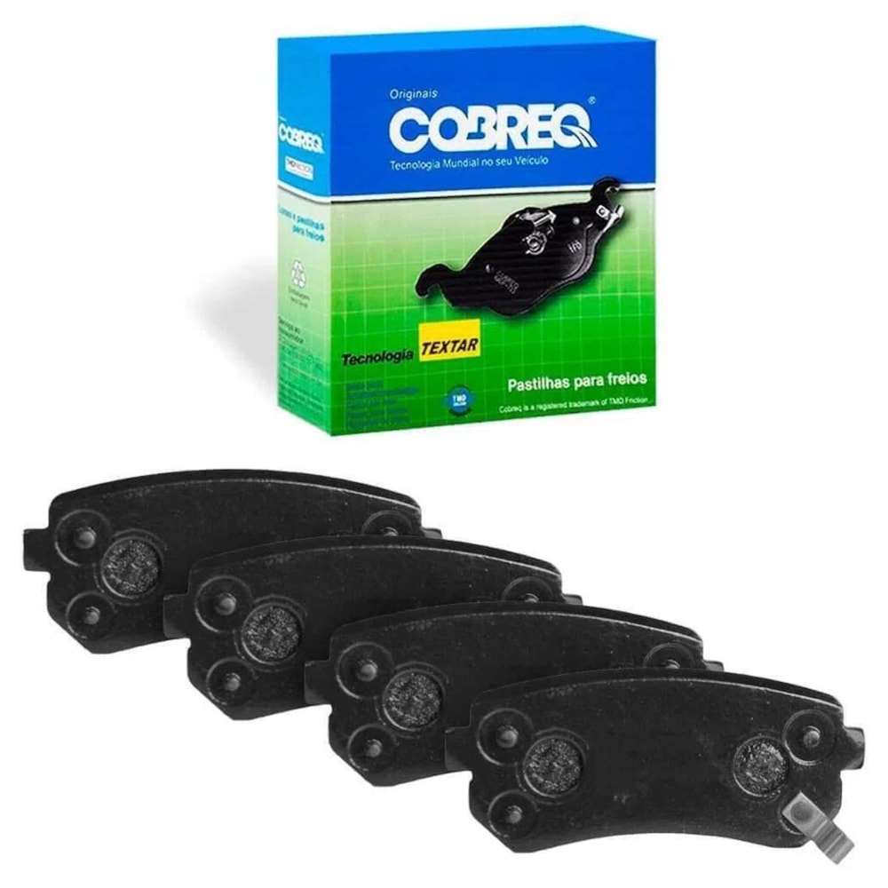 KIT 4 PASTILHA FREIO TRASEIRO KIA MOTORS CERATO 1.6 16V AUTOMATICO MANUAL 2009 /SPORTAGE 2.0 16V 2011 /HYUNDAI I30 09/12 - COBREQ