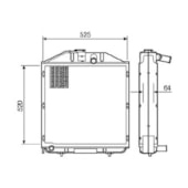 KIT MONTAGEM RADIADOR MWM TRATOR D225-6 / D229-6  - NOBRE