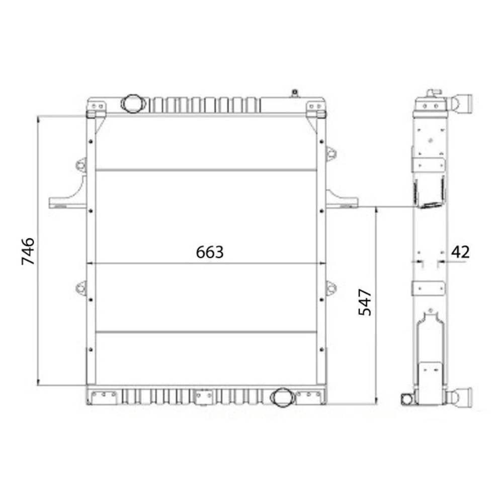 KIT MONTAGEM RADIADOR VW VOLKSWAGEN 17-220 / 16-220 / 2006 A 2010  - NOBRE
