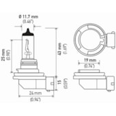 LAMPADA HALOGENA H8 12V 35W PGJ19-1 T4 - HELLA