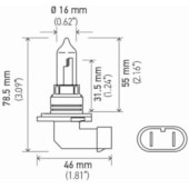 LAMPADA HALOGENA HB3 ALTA PERFORMANCE 12V 65W HP 2.0 - HELLA