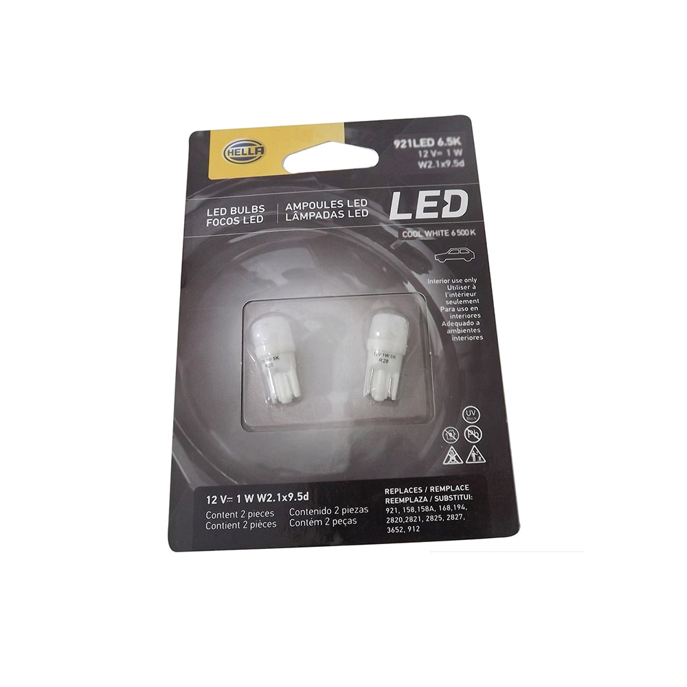 LAMPADA LED MINIATURA PAR 921 12V 1W W2.1X9.5D 6500K - HELLA LAMPADA LED MINIATURA PAR 921 12V 1W W2.1X9.5D 6500K - HELLA