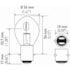 LAMPADA MINIATURA B11 12V 35 / 35W BA20D - HELLA LAMPADA MINIATURA B11 12V 35 / 35W BA20D - HELLA