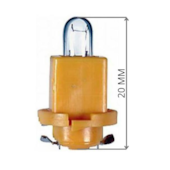 LAMPADA MINIATURA BASE PLASTICA AMARELA 2741EBS 24V 1 / 2W EBS PAINEL VOLVO - HELLA