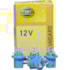 LAMPADA MINIATURA BASE PLASTICA AZUL 12V 1 / 2W BX8.5D - HELLA LAMPADA MINIATURA BASE PLASTICA AZUL 12V 1 / 2W BX8.5D - HELLA