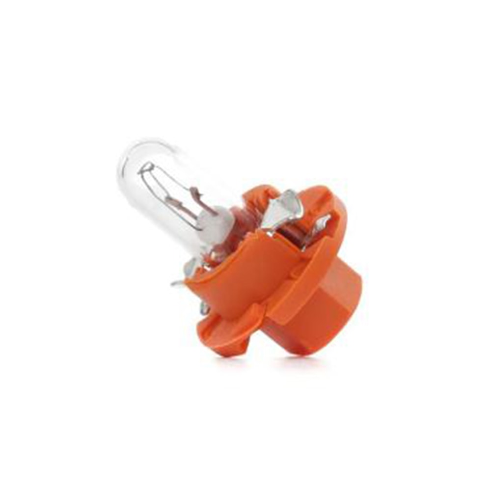 LAMPADA MINIATURA BASE PLASTICA LARANJA 12V 1 / 1W BX8.4D - HELLA LAMPADA MINIATURA BASE PLASTICA LARANJA 12V 1 / 1W BX8.4D - HELLA