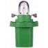 LAMPADA MINIATURA BASE PLASTICA VERDE CLARO 12V 2W BX8.5D - HELLA LAMPADA MINIATURA BASE PLASTICA VERDE CLARO 12V 2W BX8.5D - HELLA