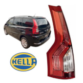 LANTERNA TRASEIRA HIBRIDA LED CITROEN C4 GRAND PICASSO 2.0 16V 2010 EM DIANTE LADO ESQUERDO - HELLA