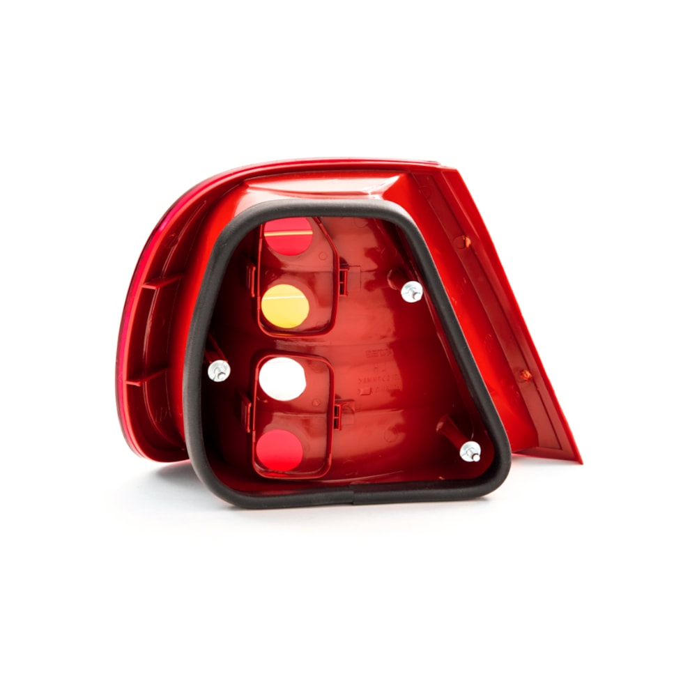 LANTERNA TRASEIRA LENTE CRISTAL CARCACA VERMELHA FIAT SIENA 2001 A 2003 LADO DIREITO - ARTEB