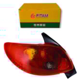 LANTERNA TRASEIRA PEUGEOT 206 2004 A 2011 LADO ESQUERDO - FITAM
