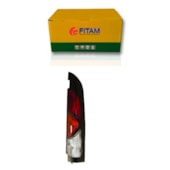 LANTERNA TRASEIRA RENAULT KANGOO MARCO PRETO 2 PORTAS 1997 A 2007 LADO DIREITO - FITAM