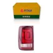 LANTERNA TRASEIRA VW VOLKSWAGEN AMAROK 2014 EM DIANTE FUNDO ESCURO ENCAIXE COM LUZ NEBLINA LADO ESQUERDO - FITAM LANTERNA TRASEIRA VW VOLKSWAGEN AMAROK 2014 EM DIANTE FUNDO ESCURO ENCAIXE COM LUZ NEBLINA LADO ESQUERDO - FITAM