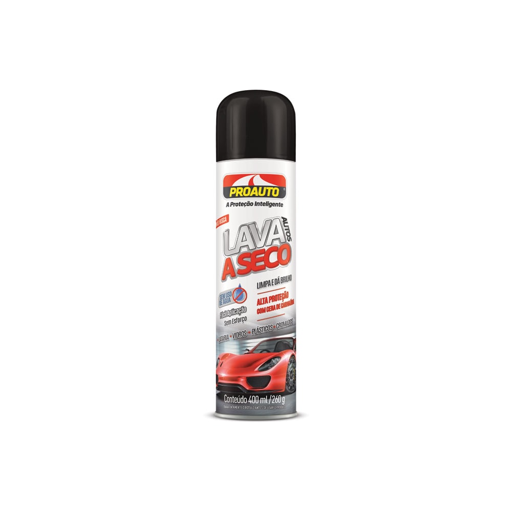LAVA AUTOS  SHAMPOO A SECO AUTOMOTIVO  400ML - PROAUTO LAVA AUTOS  SHAMPOO A SECO AUTOMOTIVO  400ML - PROAUTO